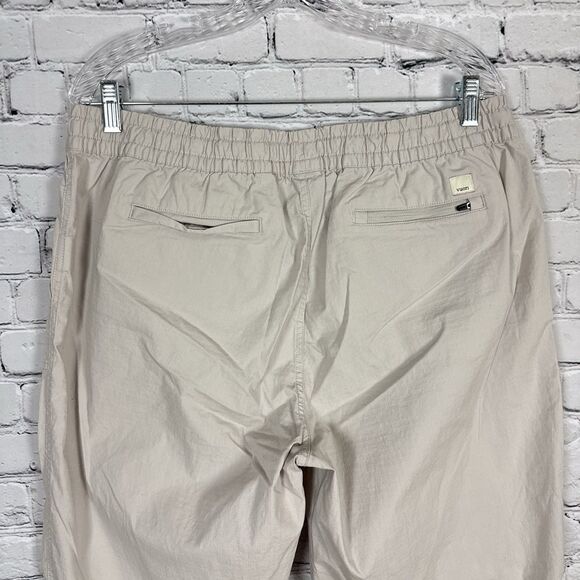 Vuori Womens Vintage Ripstop Pull On Pant Size XL in Light Gray Drawstring Waist - Picture 11 of 14